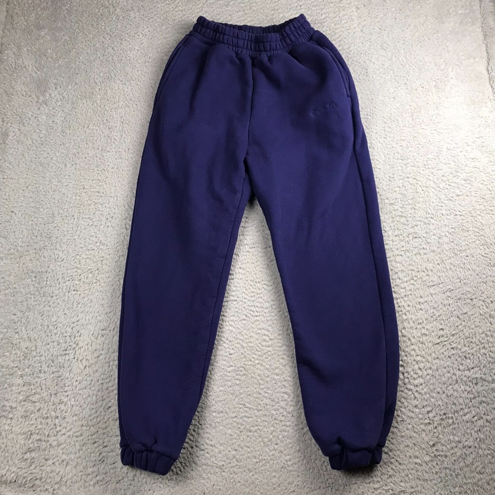 Comfrt Signature Sweatpants Unisex XS (23x28) Deep Purple Fleece Lined Jogger